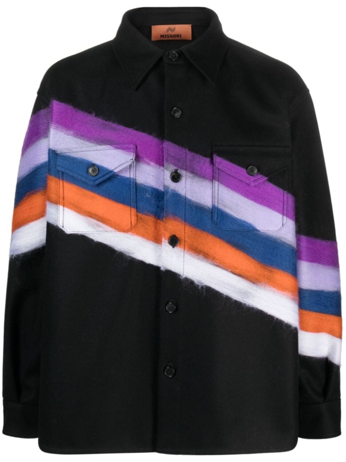 

Missoni куртка-рубашка в полоску, черный