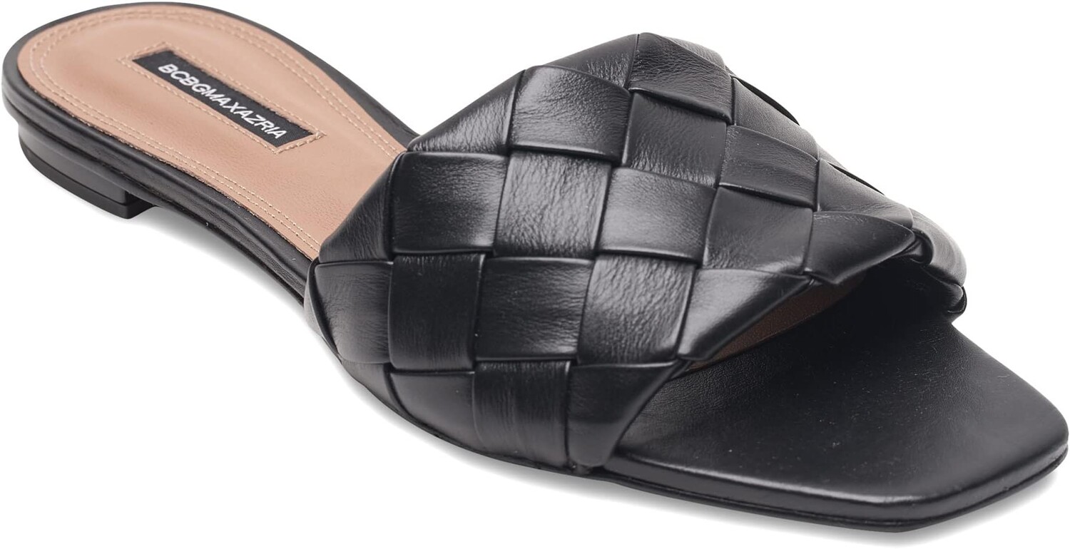 

Сандалии BCBGMAXAZRIA Remi Woven Flat Sandal, черный