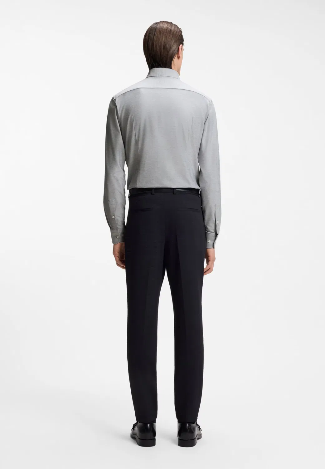 Рубашка Boss Regular fit на пуговицах цвет P-HANK-K-261, серого цвета — фото 3