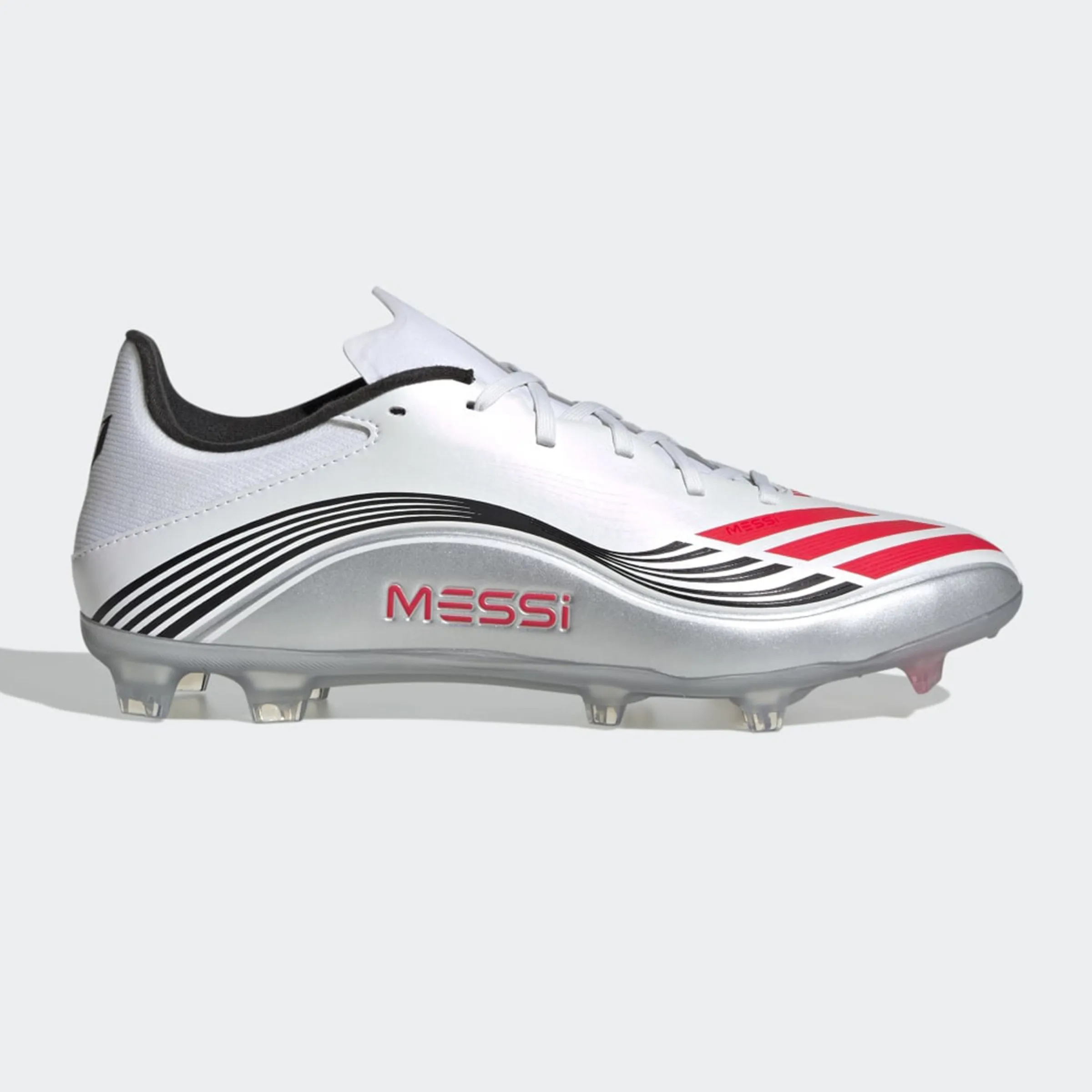 

Бутсы футбольные мужские F50 Messi league FG Adidas, белый/красный