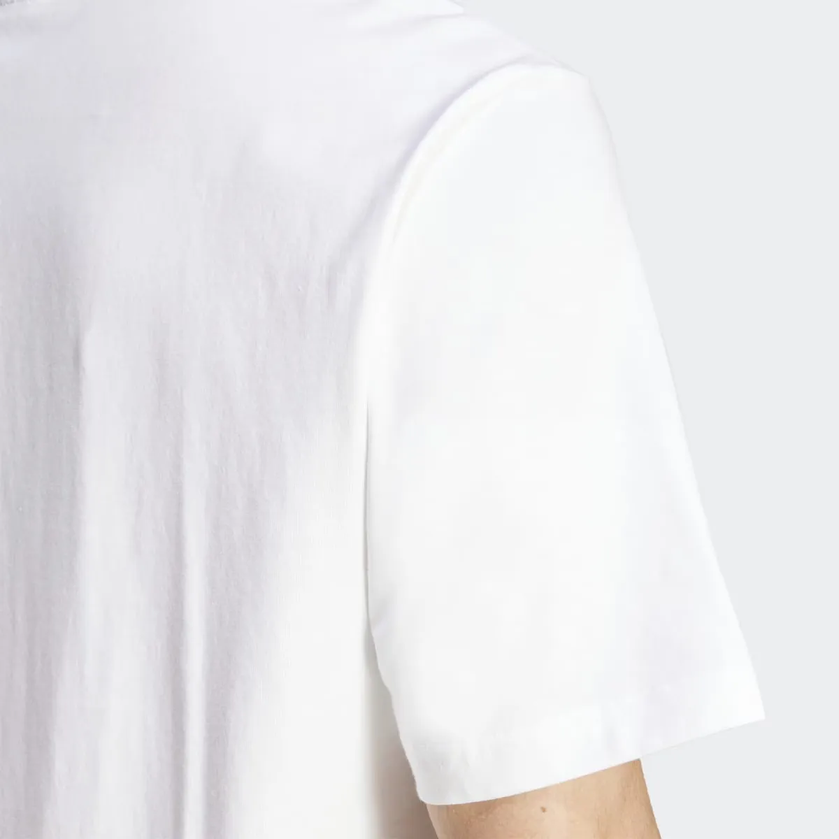 Мужская футболка Essentials Linear Single Jersey Adidas, белый — фото 4