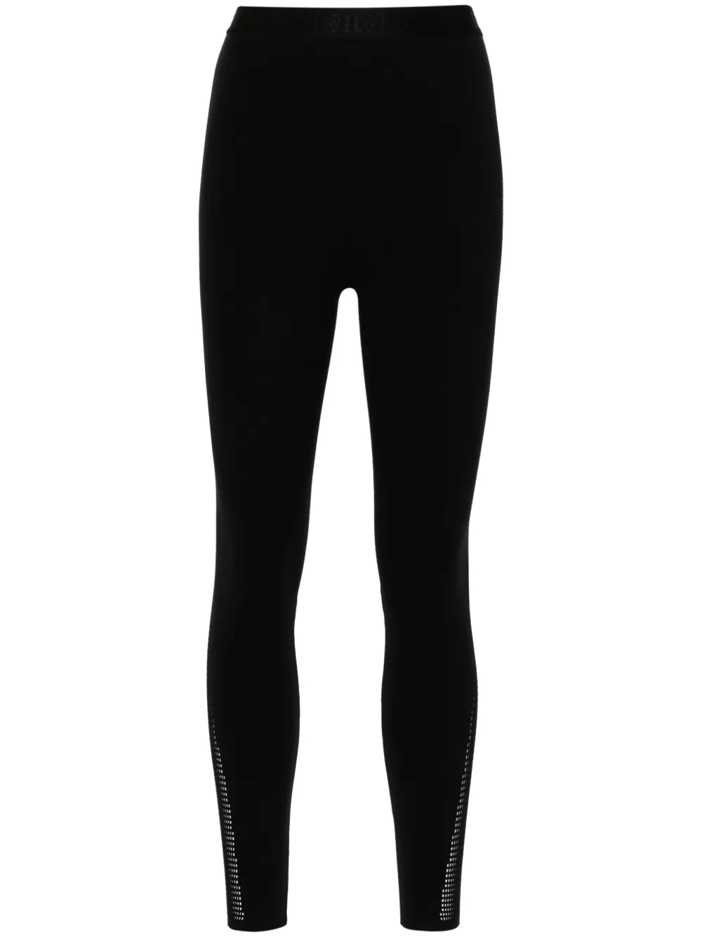 

Леггинсы с завышенной талией и логотипом Wolford, черный