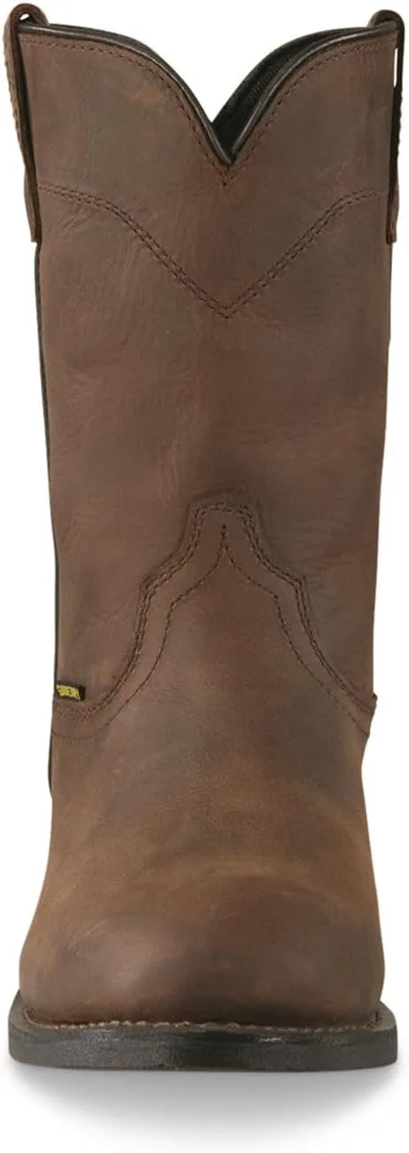 Мужские водонепроницаемые сапоги Guide Gear Western Wellington 2.0 10"; ковбойские рабочие сапоги Rodeo из кожи, водонепроницаемая обувь, коричневый — фото 2
