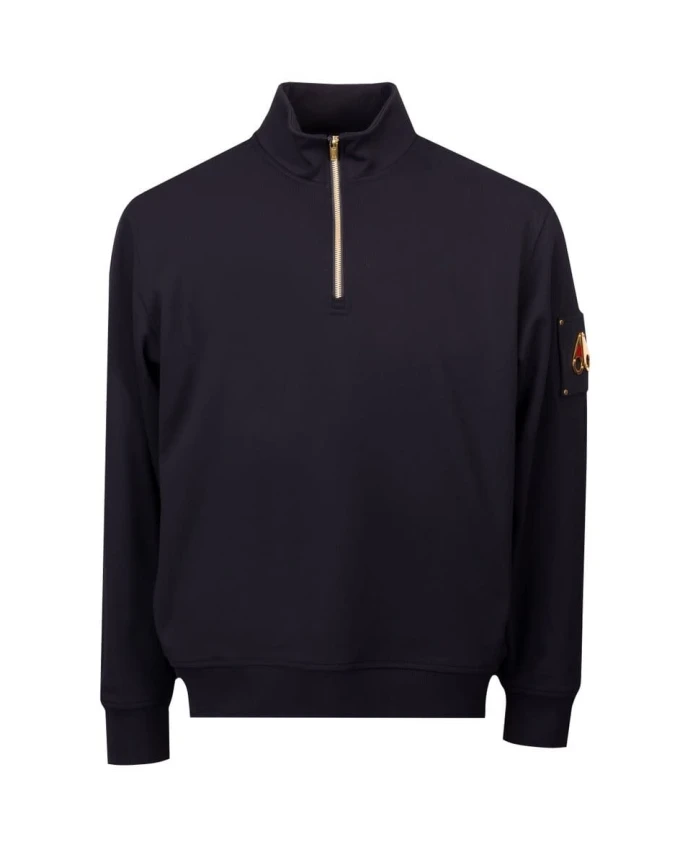 

Куртка Snyder с застежкой-молнией на четверть длины, золотисто-черная Moose Knuckles, черный