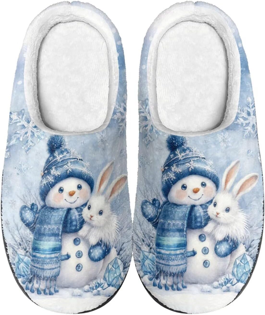 

Удобные плюшевые тапочки Cadowhimsy с закрытым носком, домашние тапочки без шнурков, пушистые домашние тапочки для женщин и мужчин, для дома и улицы, синий