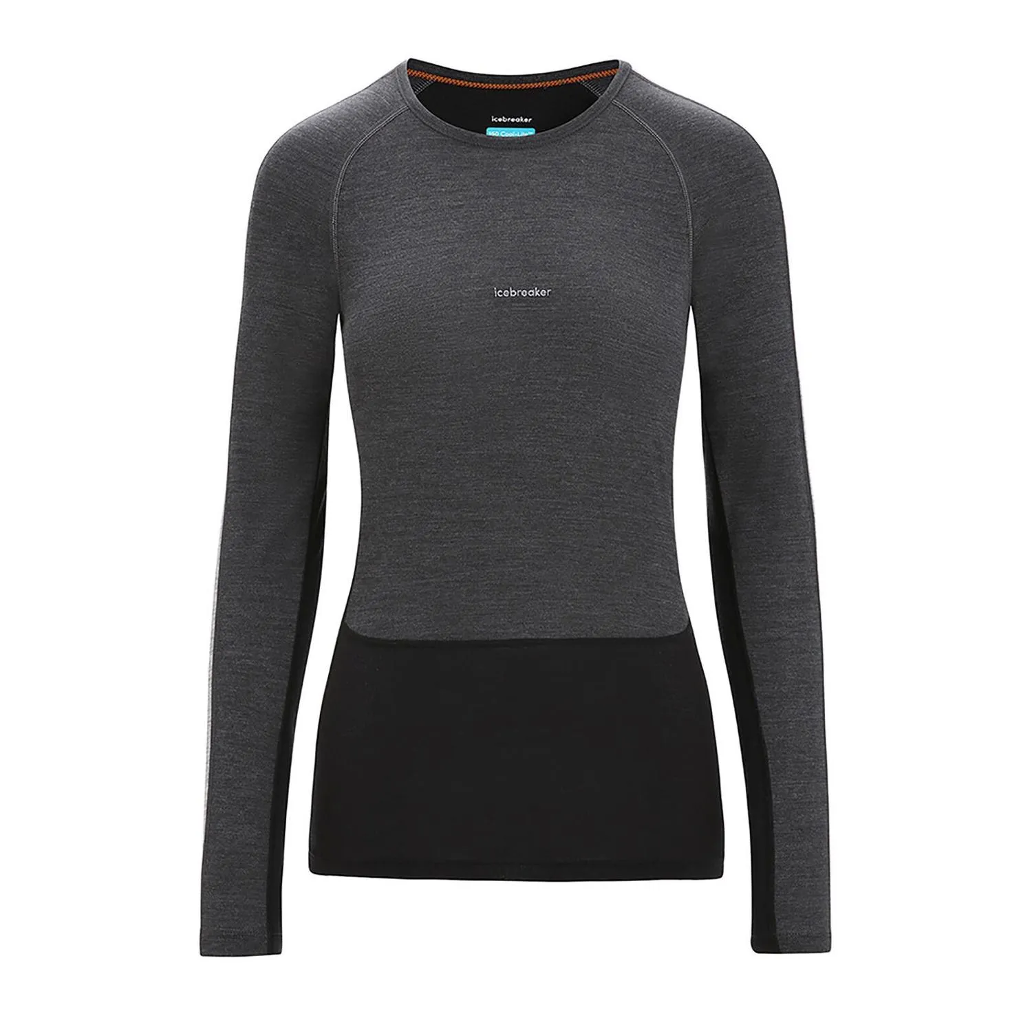 

125 ZoneKnit Термобелье с длинным рукавом Icebreaker, Jet Heather/Black