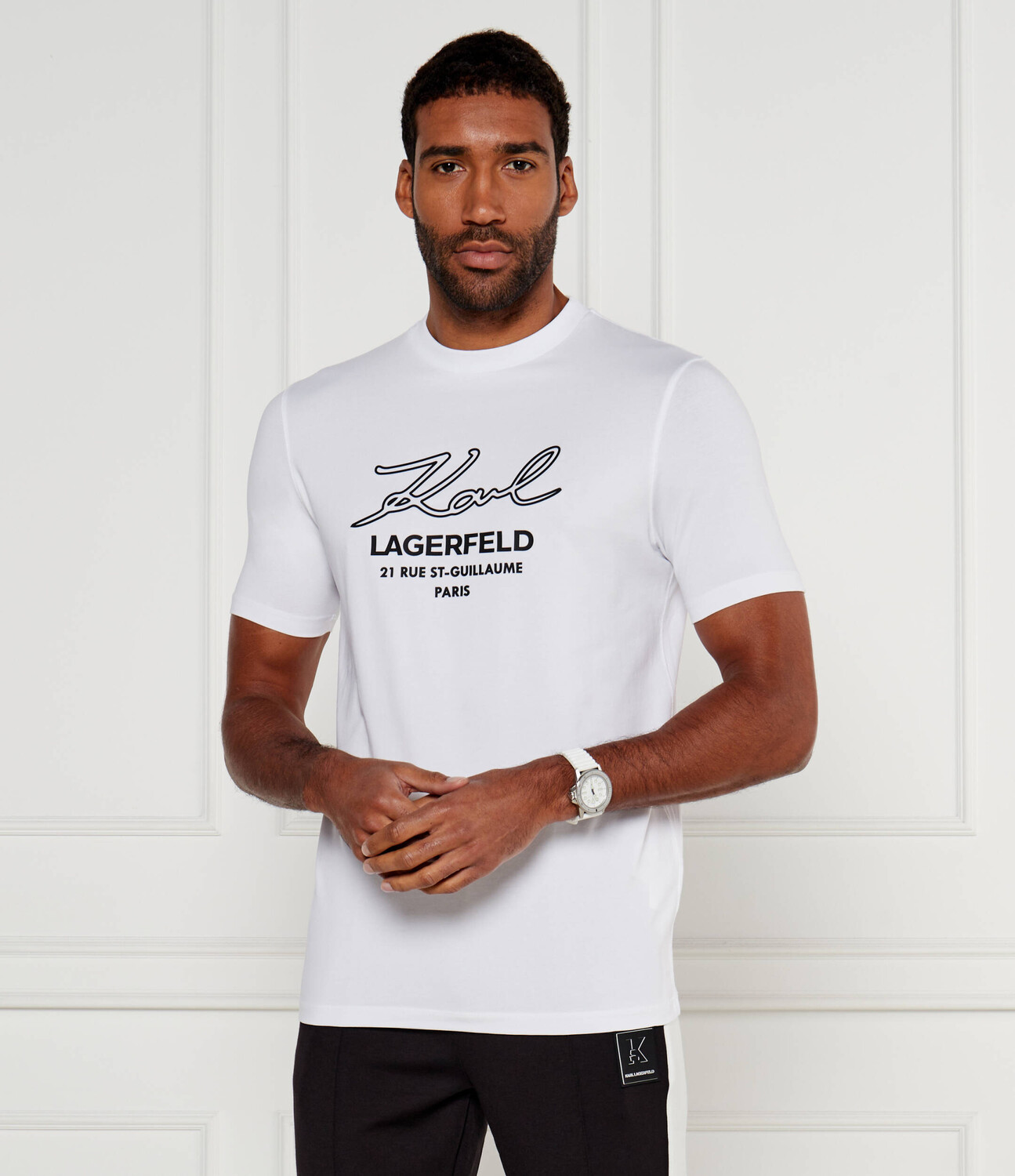 

Футболка Karl Lagerfeld Regular Fit, белый
