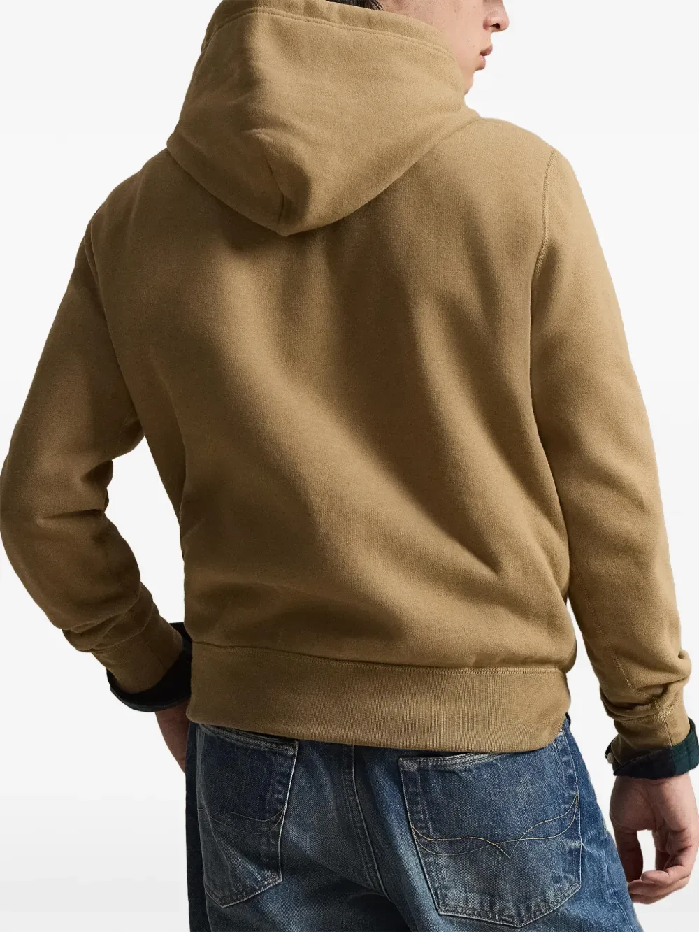 Худи с капюшоном на кулиске и карманом-кенгуру Polo Ralph Lauren, коричневый — фото 4