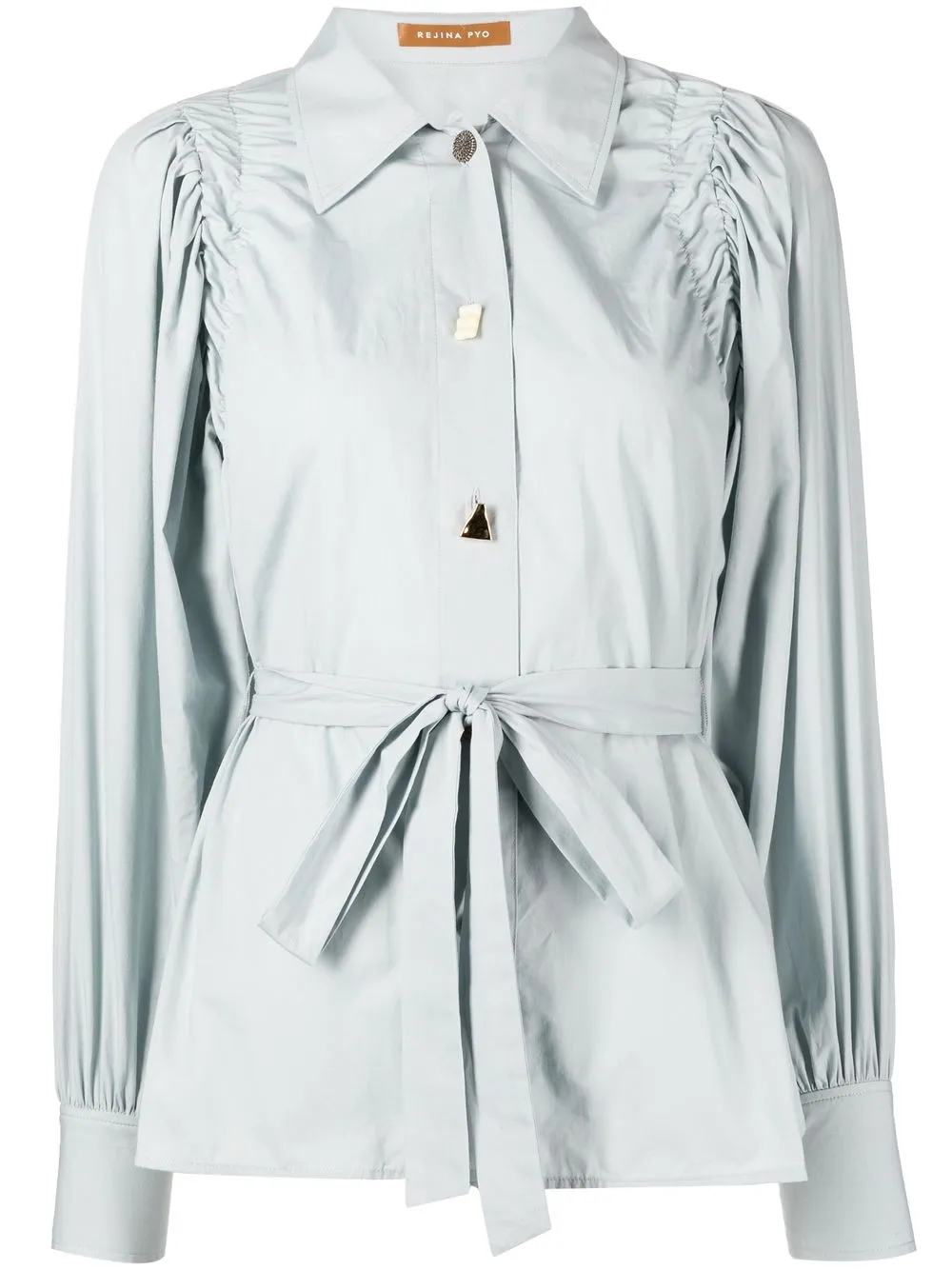 

Рубашка Peyton с завязками Rejina Pyo, синий