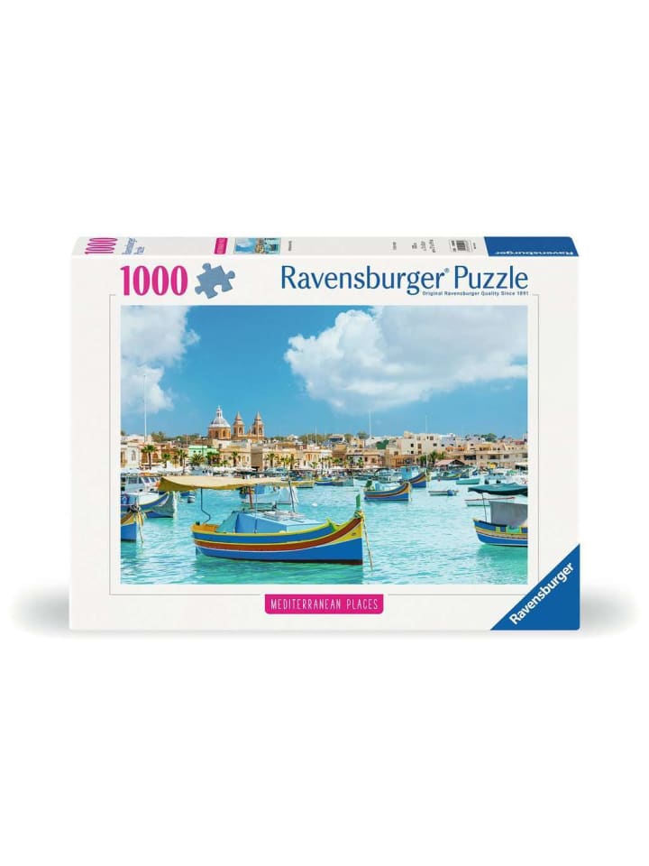 

Пазл Ravensburger, 1000 деталей, Средиземноморская Мальта, красочный