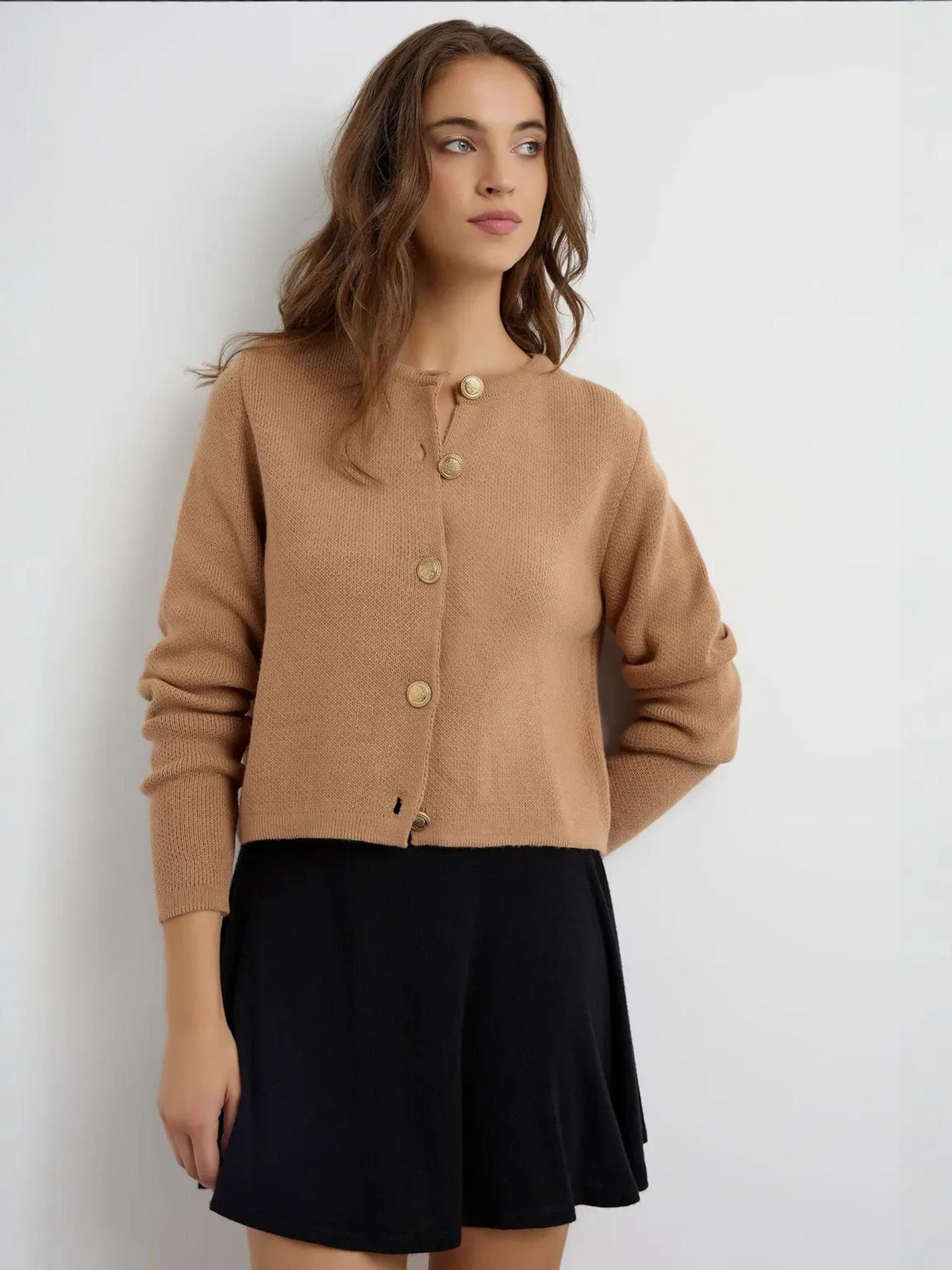 

Hiccup Кардиган вязаный в цвете мокко