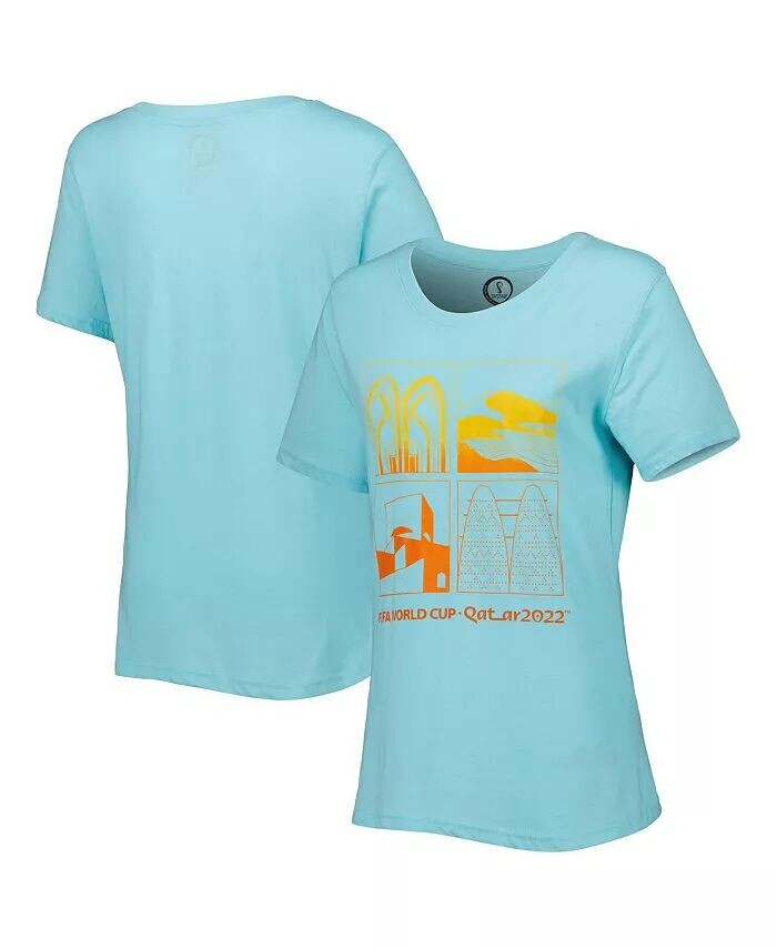 

Женская футболка Oasis Aqua FIFA World Cup Qatar 2022 Outerstuff