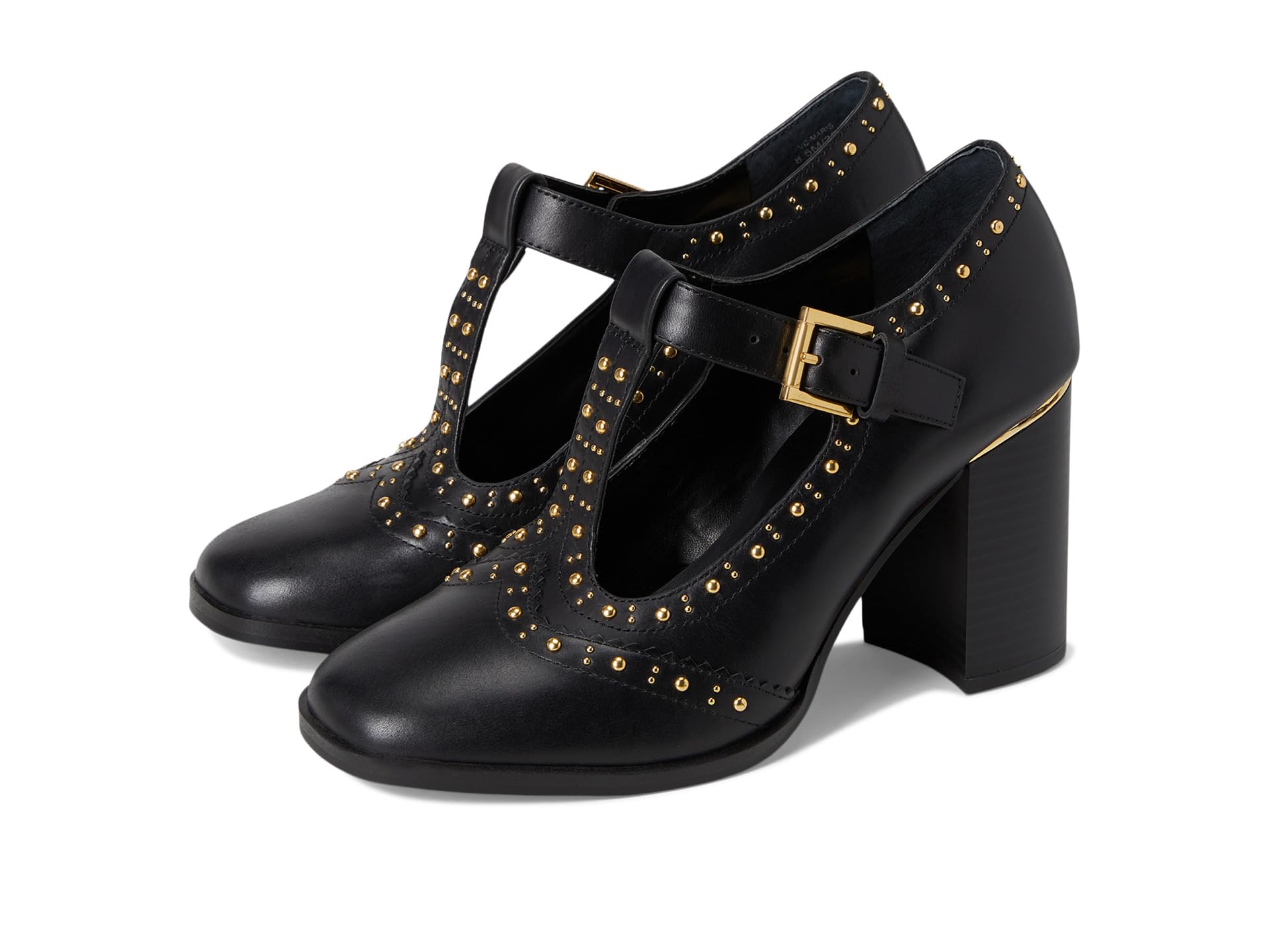Туфли Vince Camuto Maris T-strap Block Heel Pump, черный