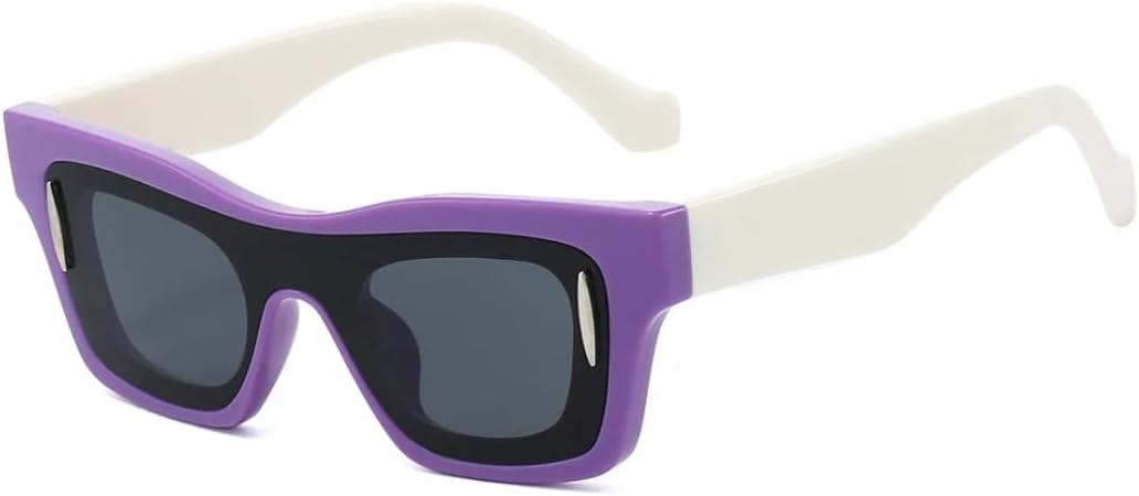 

Солнцезащитные очки с защитой UV400 | Черные заклепки, двухцветные | для женщин и мужчин, для занятий спортом на открытом воздухе и вождения DSVIGF, Purple Black White