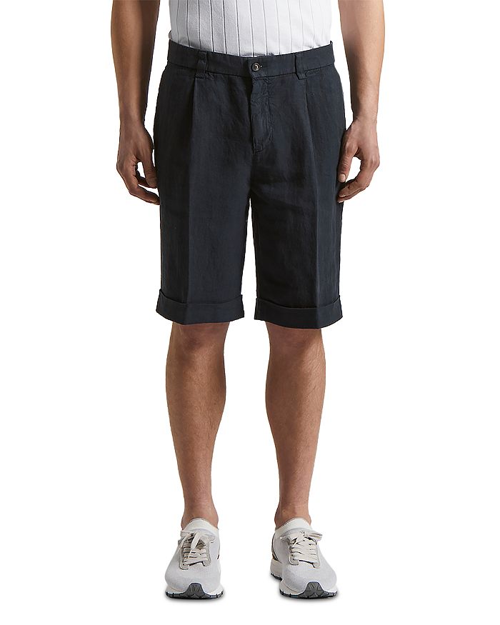 

Льняные бермуды Peserico, синий