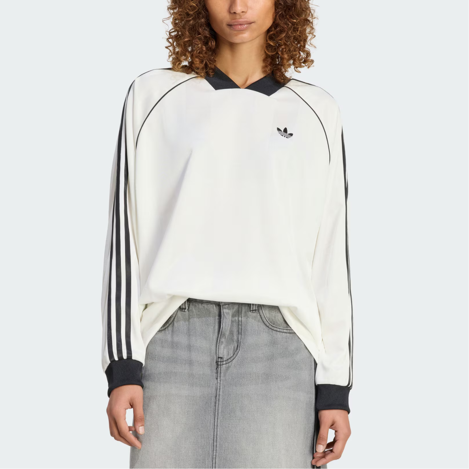 Футболка Women's Adidas Originals, jade белый/черный — фото 2