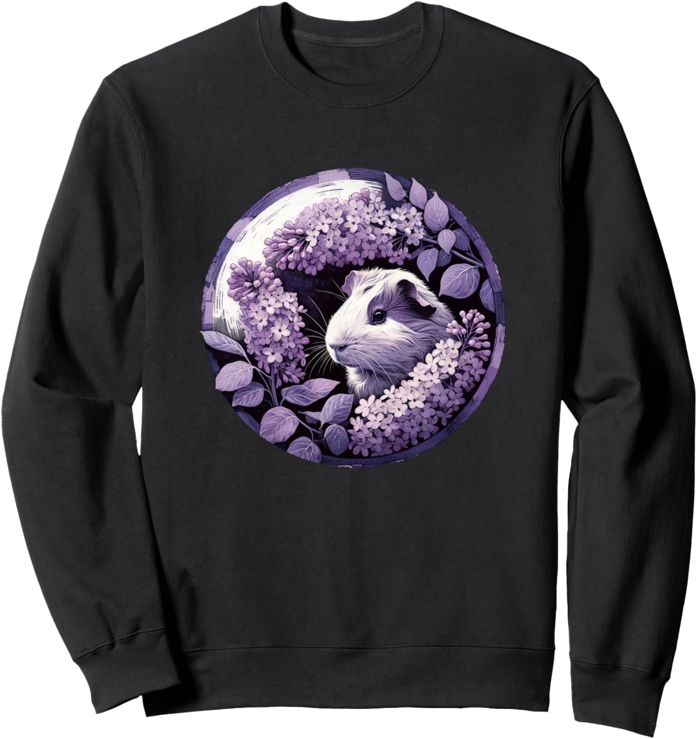 

Толстовка с цветочным рисунком и изображением сиреневой морской свинки Cat Snugg, Фиолетовый, Толстовка с цветочным рисунком и изображением сиреневой морской свинки Cat Snugg