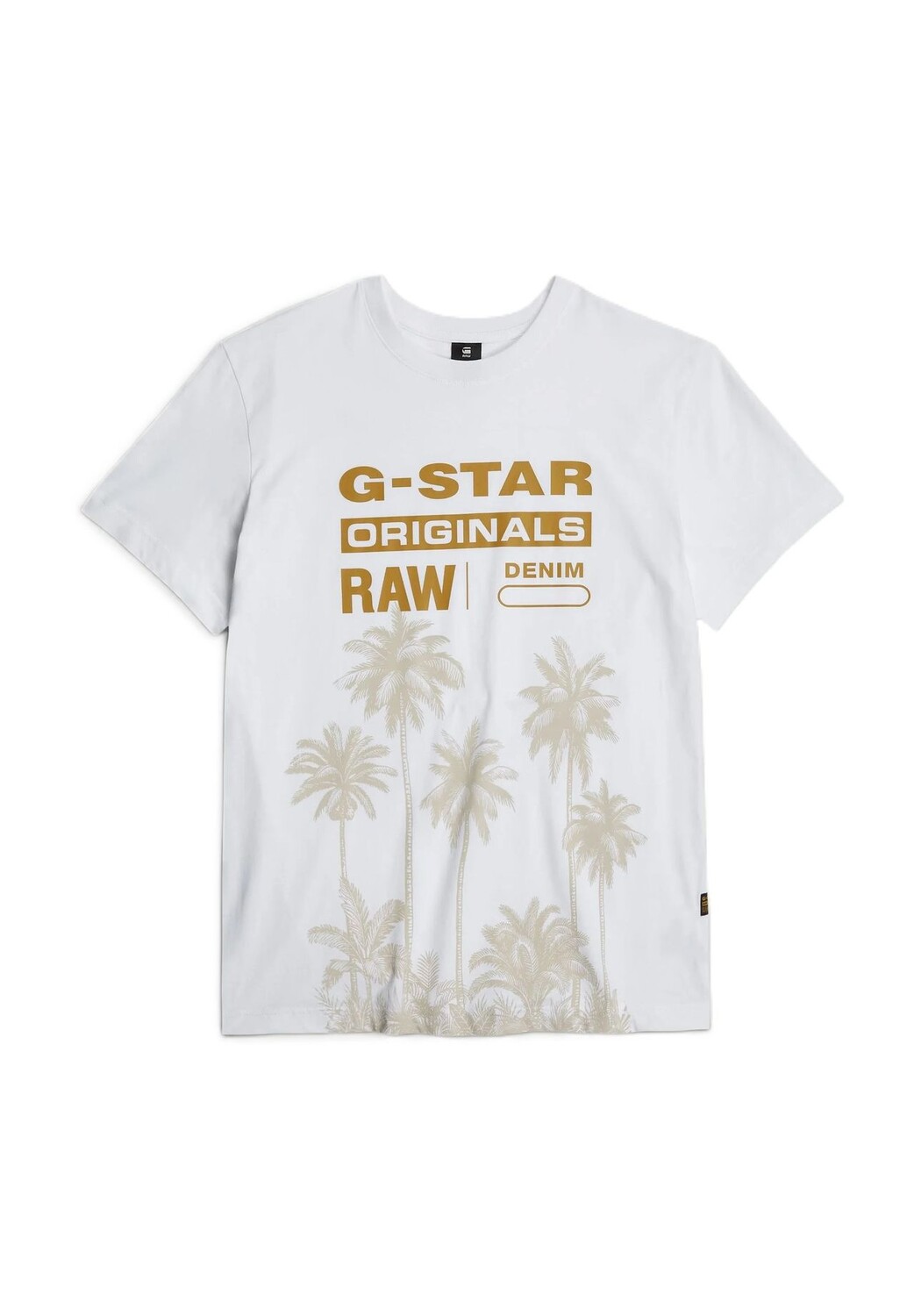 

Футболка, хлопок, мужская G-STAR RAW, белый