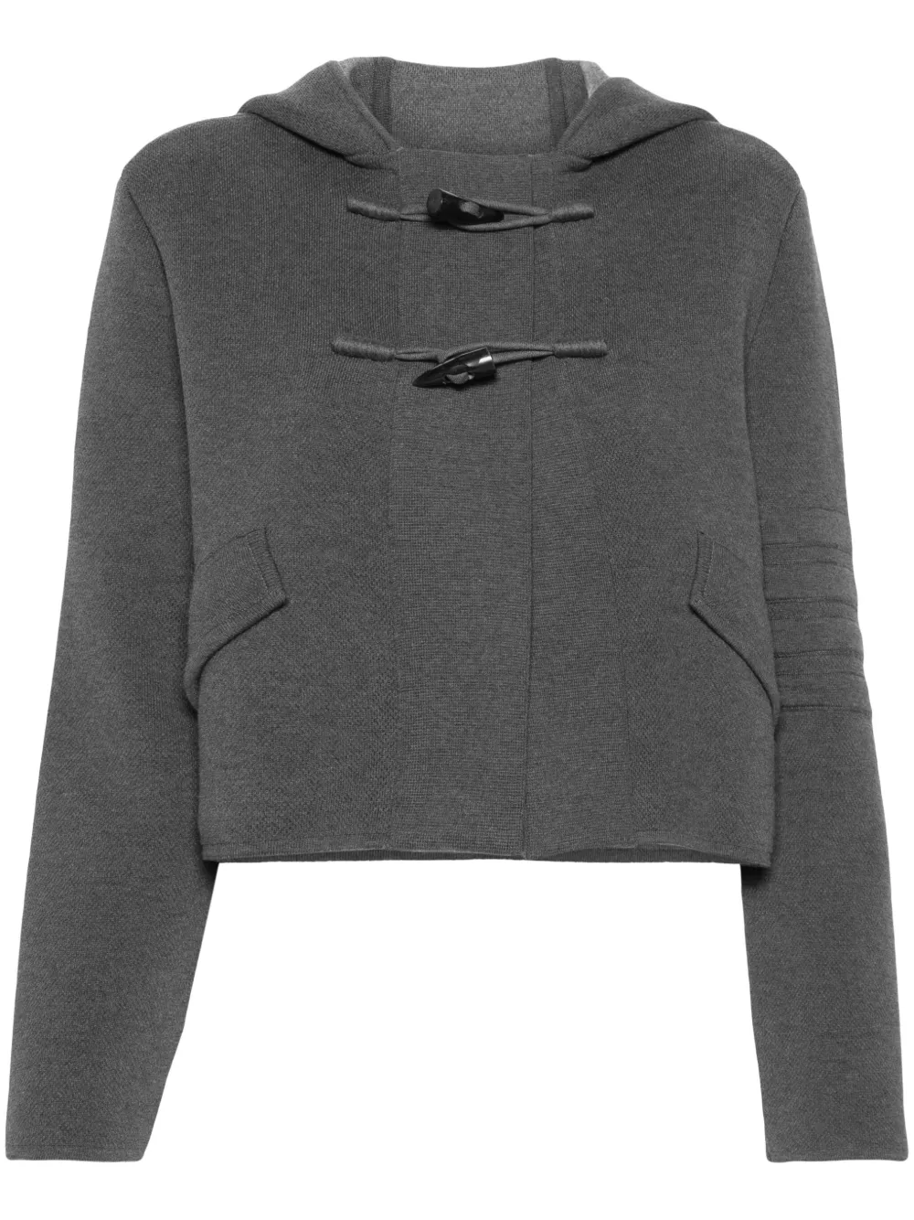 

Кардиган с капюшоном THOM BROWNE, серый