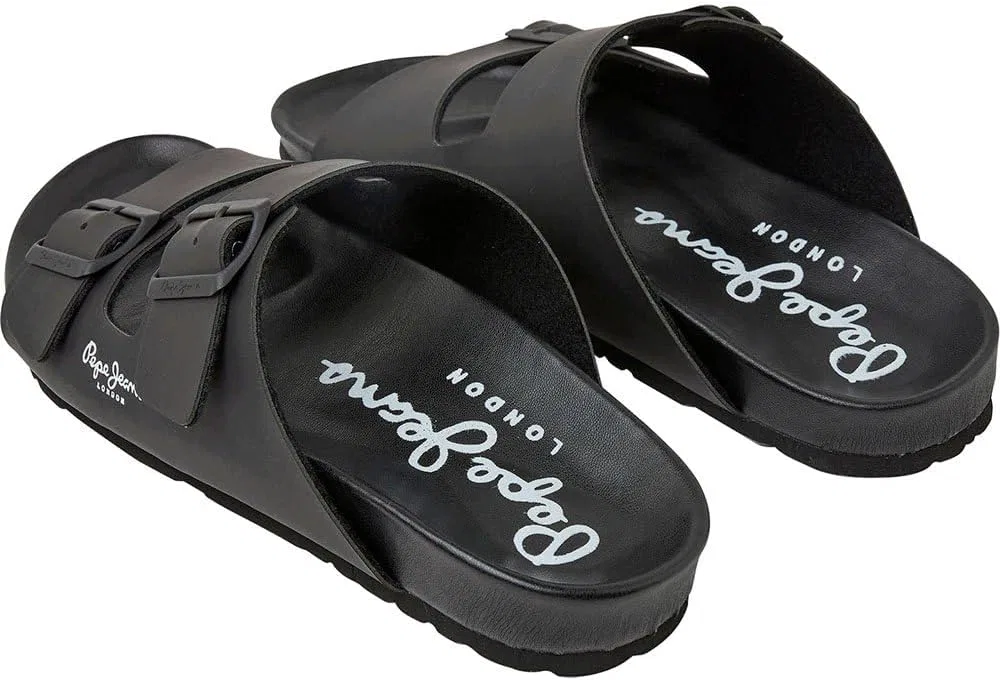 Мужские сандалии Pepe Jeans Bio Royal Double M, Black — фото 4