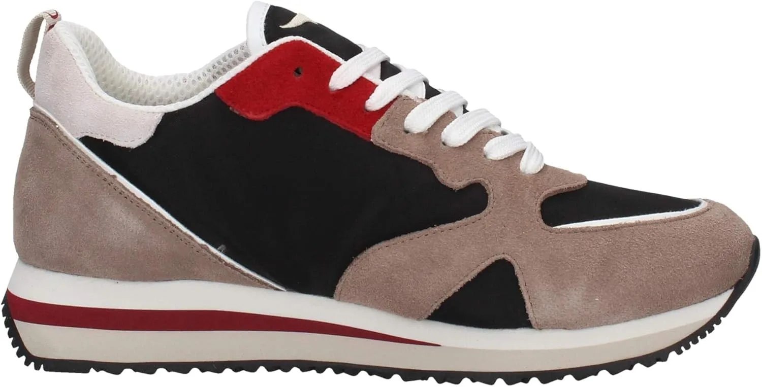 Кроссовки GUARDIANI Taupe/Black Multicolor Agm220003 Herrenschuhe Beige Rot Grau Alberto Guardiani, бежевый — фото 4