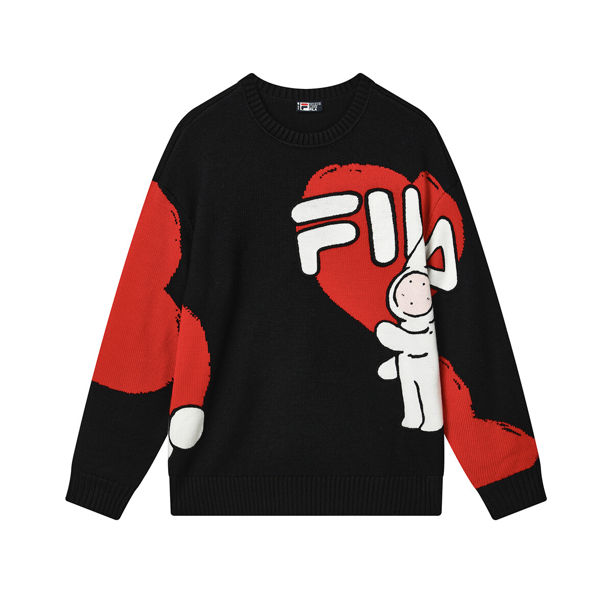 

CNY X Buer Rabbit свитер унисекс черный как смоль Fila, черный