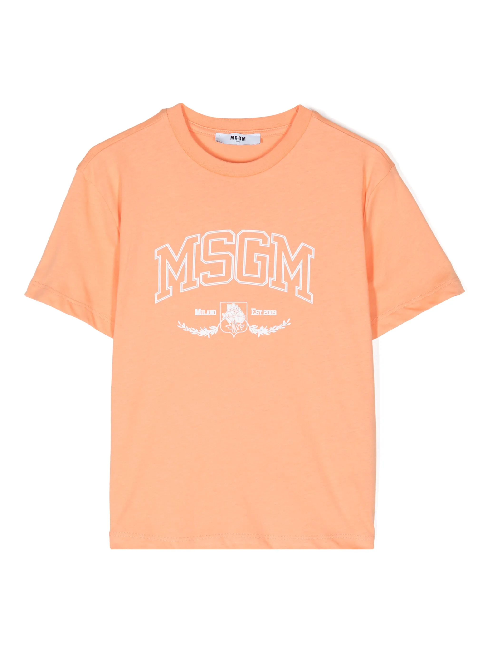 

Футболка с логотипом Msgm Kids, оранжевый