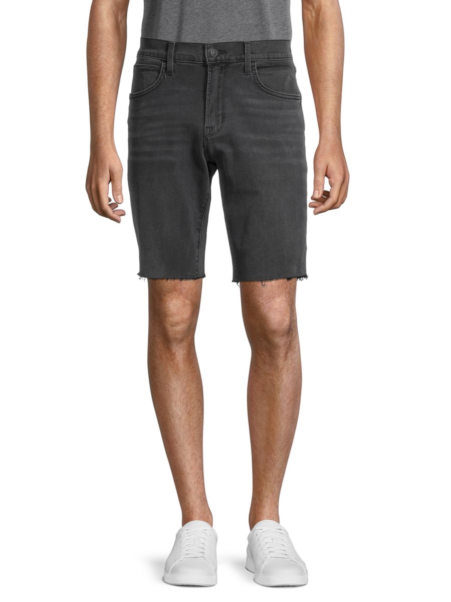 

Джинсовые шорты с необработанным краем Hudson Jeans, серый