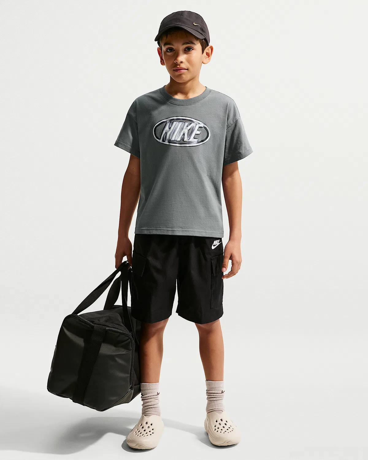 Детская футболка Max90 Nike Sportswear, Smoke Grey — фото 4