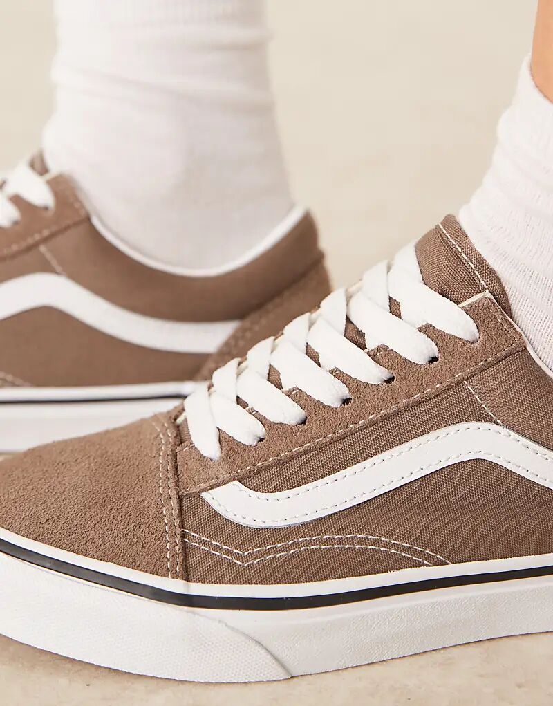 Кроссовки Vans Old Skool Color Theory в орехово-коричневом цвете — фото 4