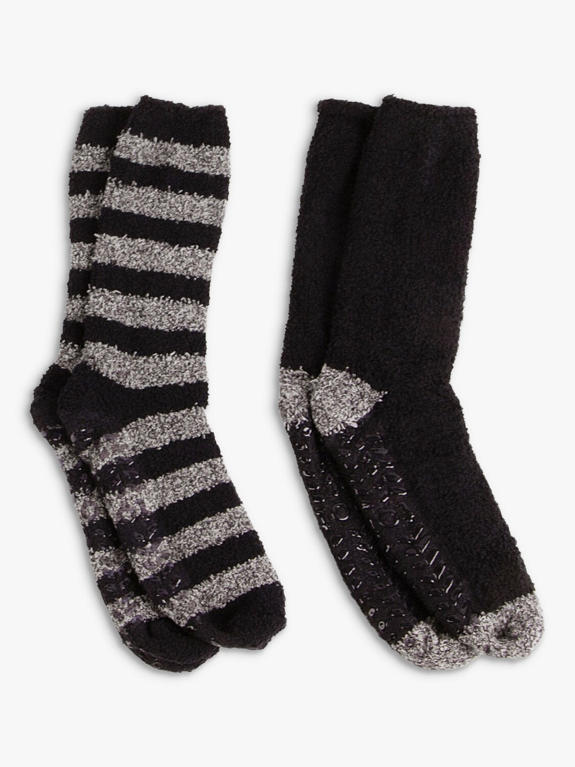 

Супермягкие носки-тапочки totes, черный/серый