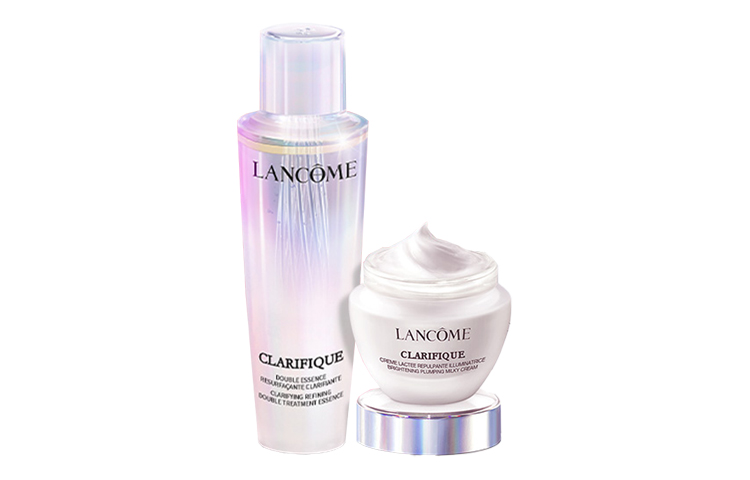 Набор средств для лица Lancôme: эссенция Clarifique Double Treatment Essence + увлажняющий крем Clarifique Brightening Plumping Milky Cream, 150 мл + 50 мл — фото 3