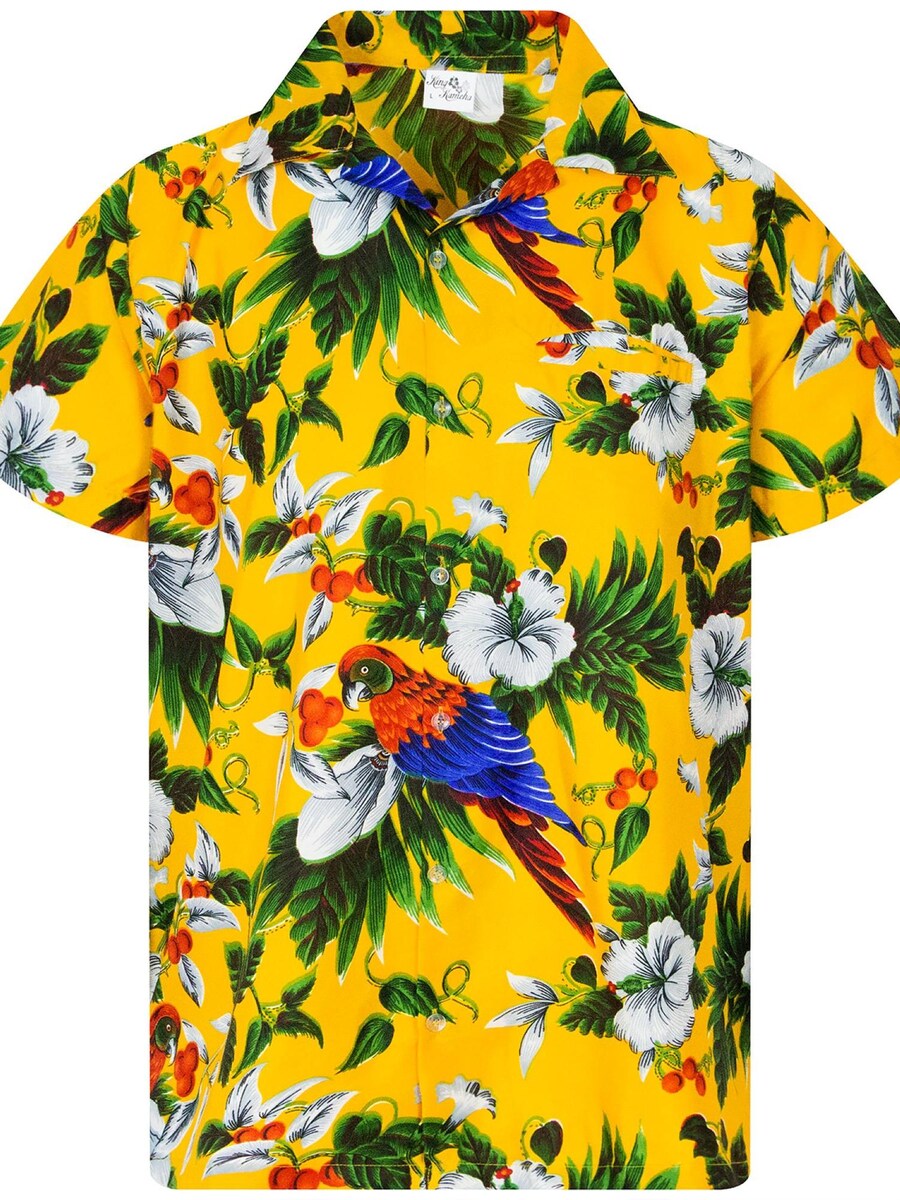

Рубашка King Kameha Cherryparrot, желтый