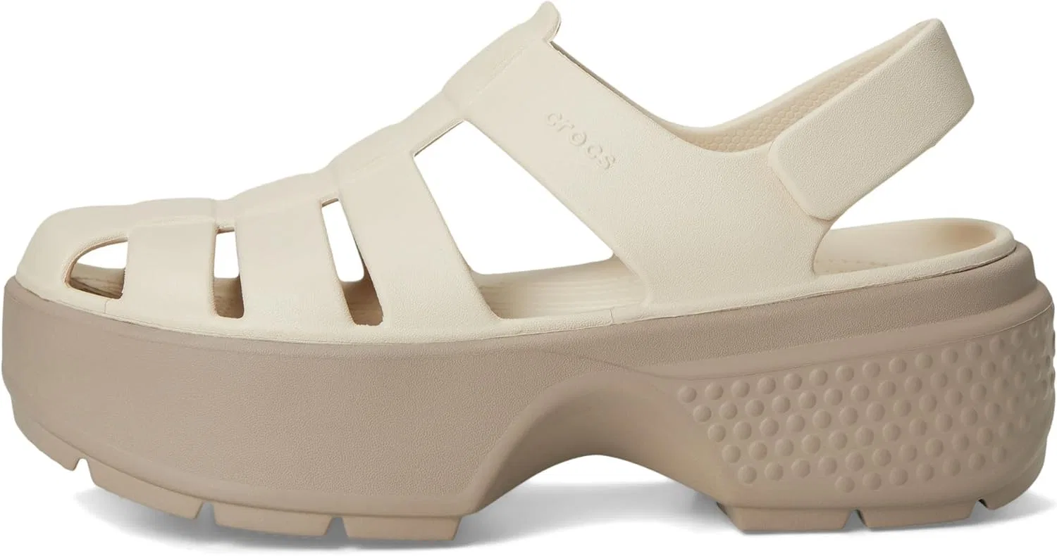 Сандалии Crocs Unisex Stomp Fisherman на каблуке, Almond Tint — фото 4