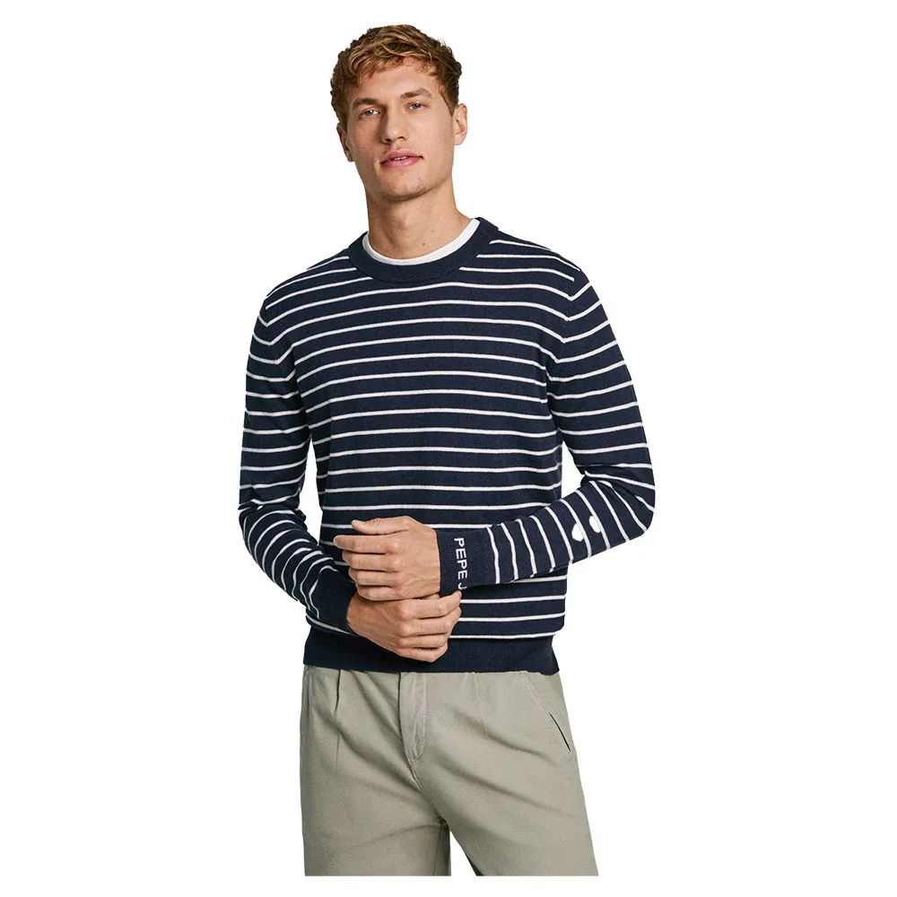 

Свитер Pepe Jeans New Andre Stripes, синий
