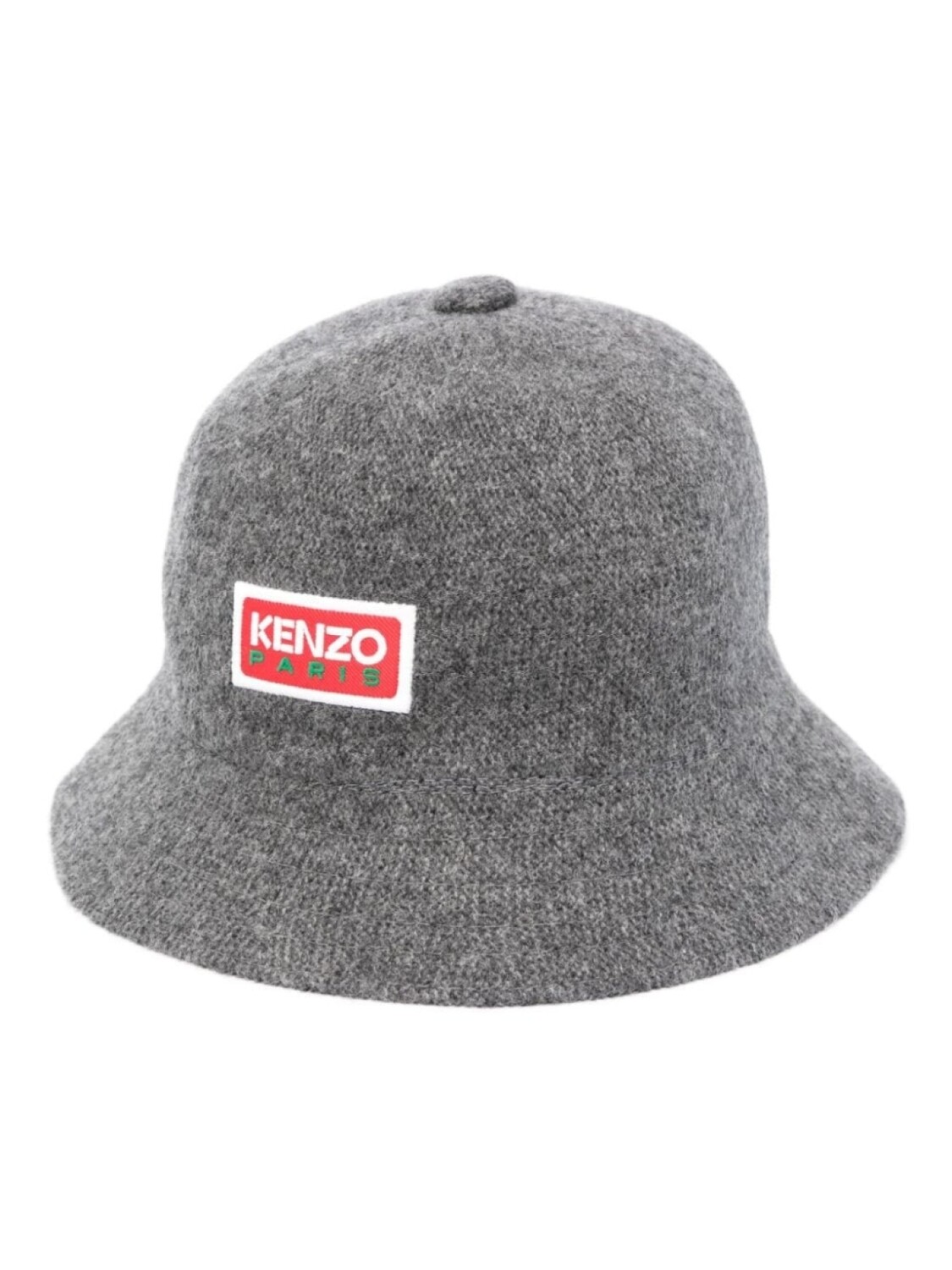 

Kenzo logo-print bucket hat, серый