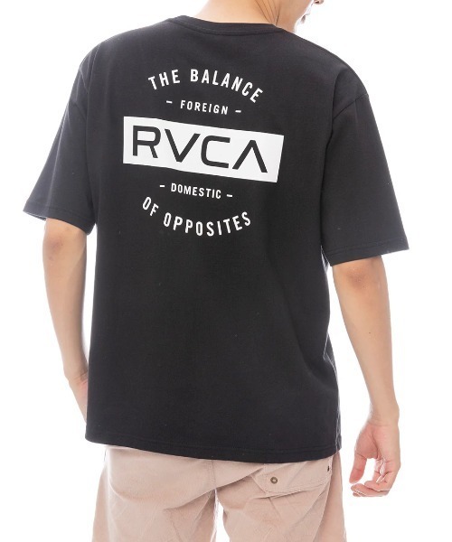 

Мужская футболка с принтом на спине, круглым вырезом и коротким рукавом RVCA, черный