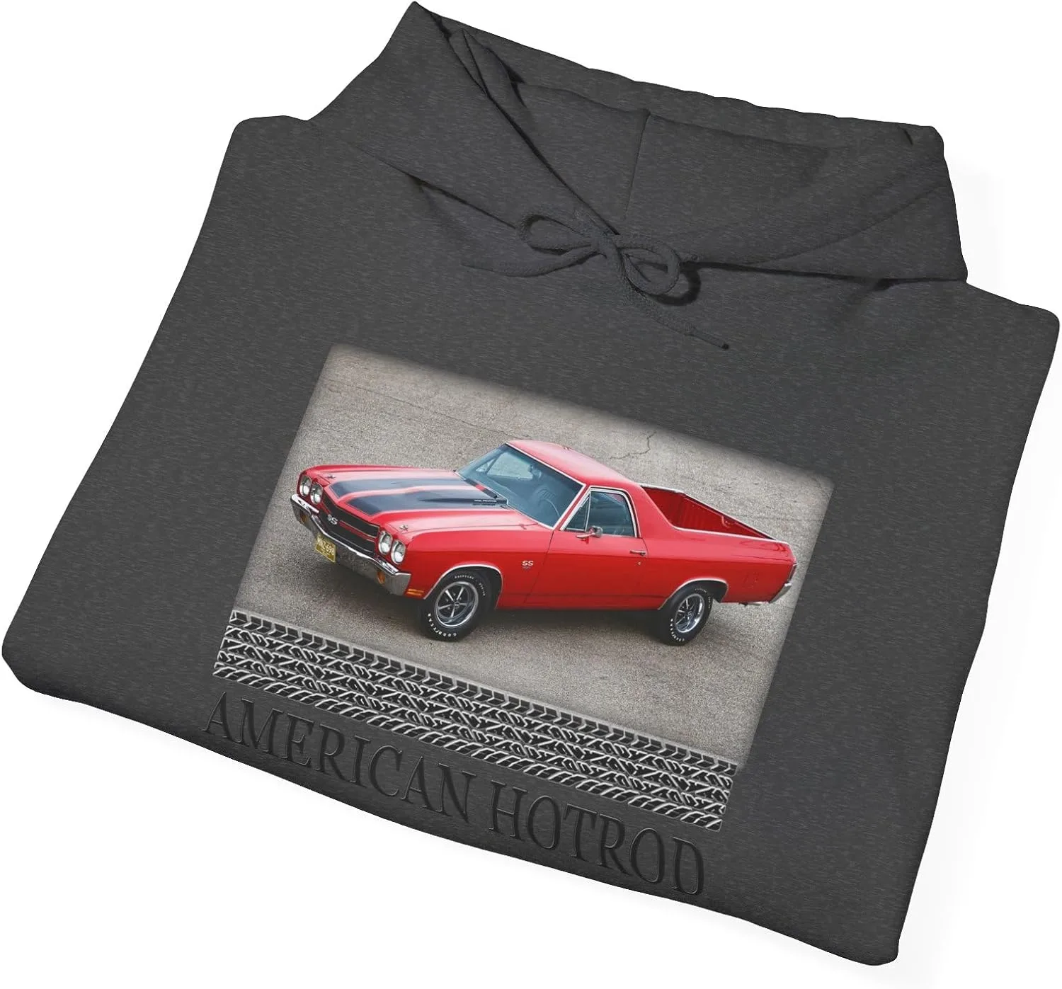 Толстовка American Hotrod Racing El Camino SS Cowl Hood Muscle Classic — фото 4
