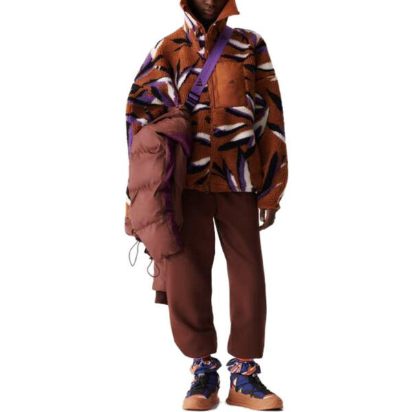 Брюки by stella mccartney sweat tracksuit bottoms 'burgundy' Adidas, бургундия — фото 2