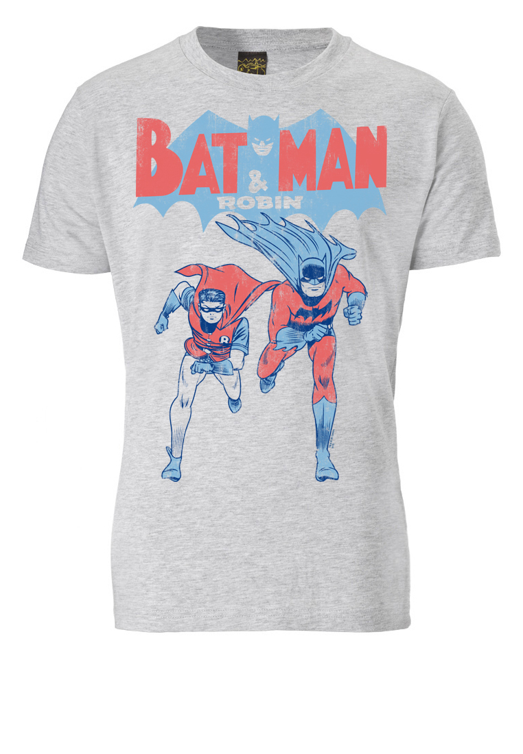 

Футболка Logoshirt BATMAN AND ROBIN, цвет grau meliert