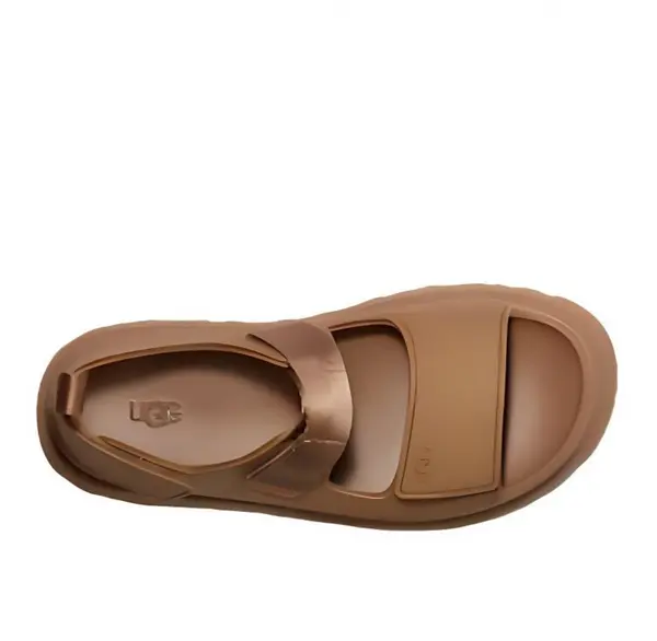 Сандалии золотисто-сияющие сандалии Ugg, коричневый — фото 4