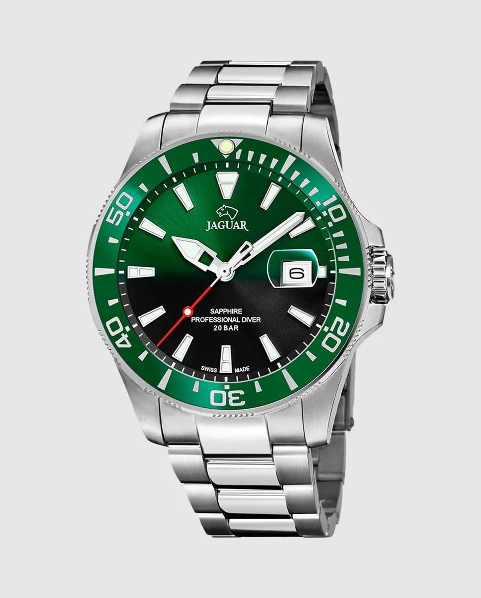 

J860/6 Мужские часы Executive в серебристо-стальном корпусе Jaguar, серебряный