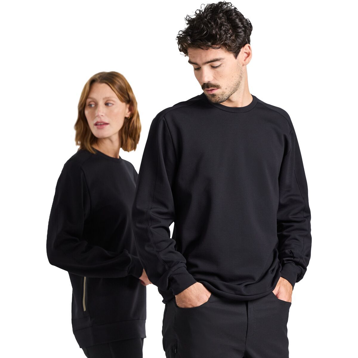 

Свитшер с круглым вырезом из мериносовой шерсти Parmi Lifewear, черный