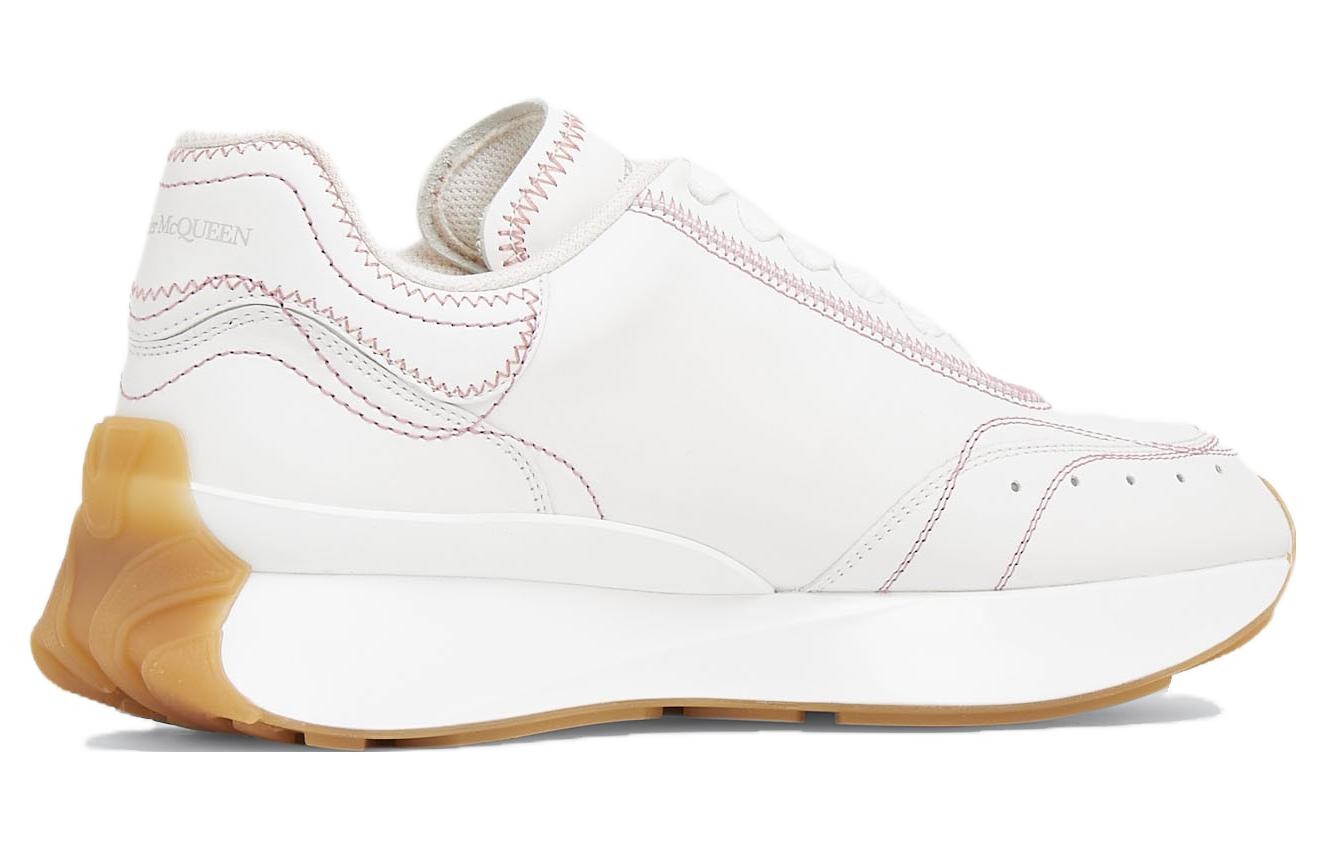 Кроссовки женские Alexander McQueen Sprint Runner, белый / розовый — фото 3