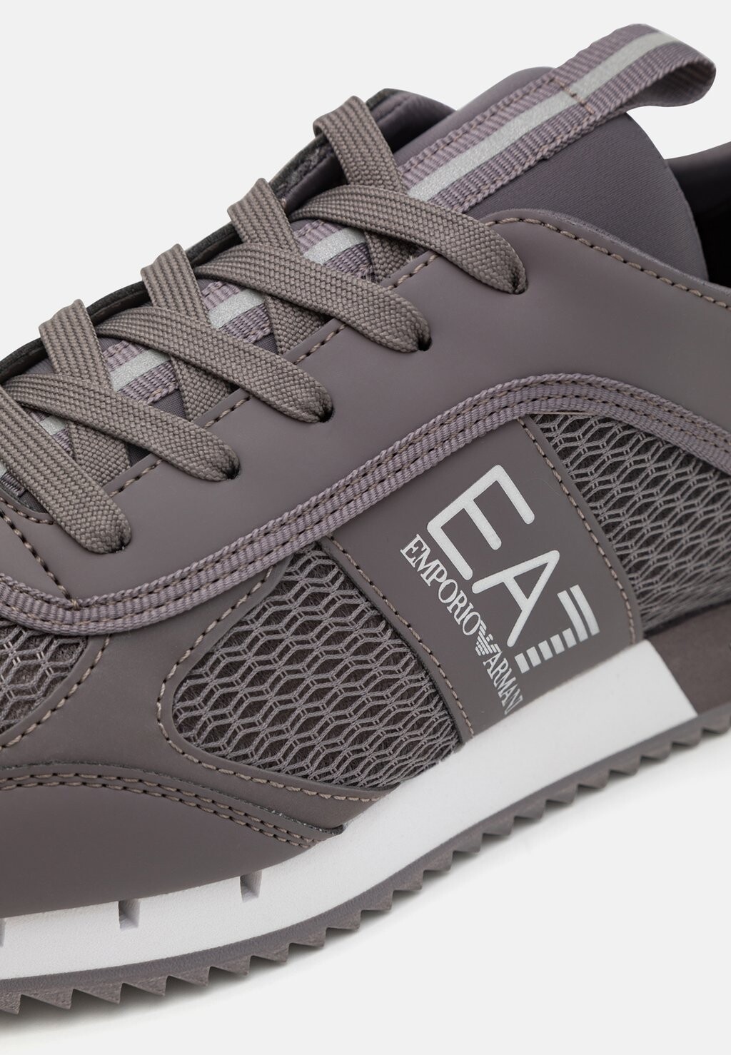 Кроссовки на шнуровке BLACK&WHITE LACES UNISEX EA7 Emporio Armani, темно-серый — фото 3