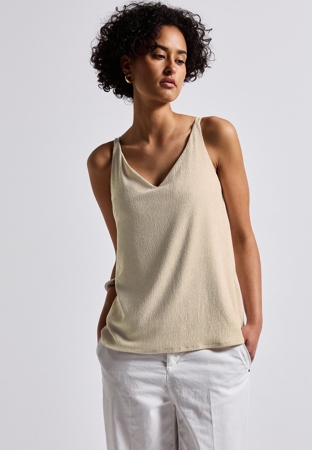 

Топ V-NECK Street One, бежевый