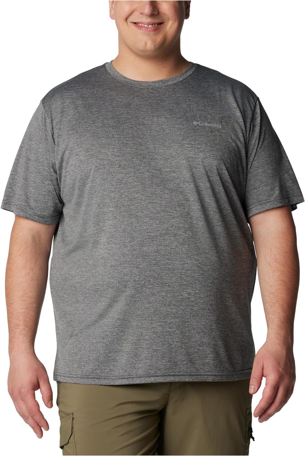 

Футболка Columbia Big & Tall Hike Crew, цвет Black Heather