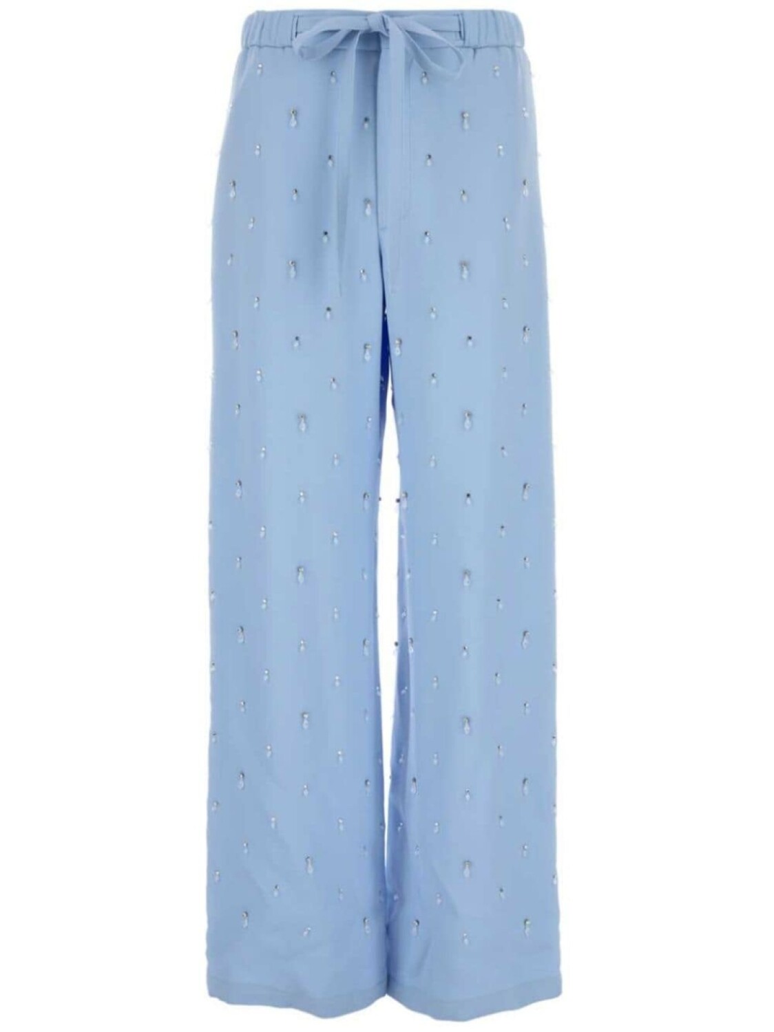 

Gucci креповые широкие брюки, синий