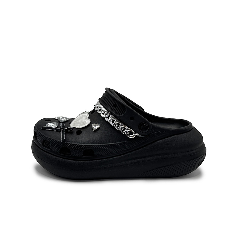 Crocs Женские серебряные сабо Crush Clog Punk Melody