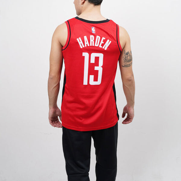 Футболка nba sw 20 houston rockets 13 james harden rockets icon edition 2020 swingman джерси Nike, красный — фото 3